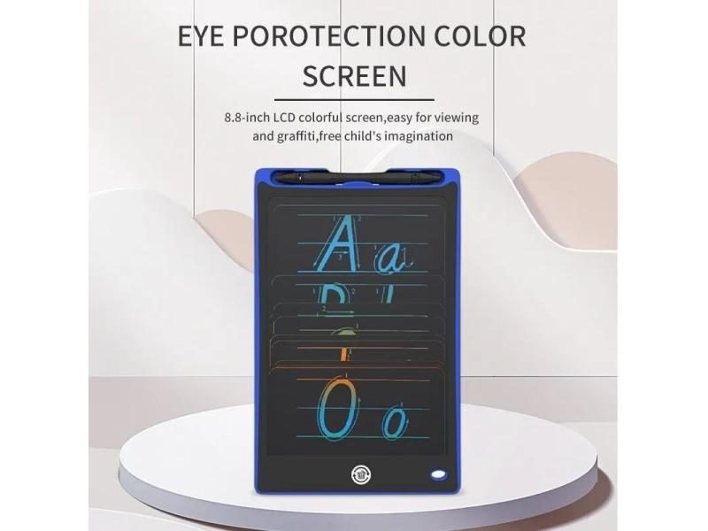 8.8 Inch LCD Writing Tablet Kids Drawing Learning Games Portable Color Carousel 1