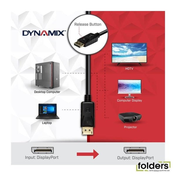 Dynamix 7.5m DisplayPort Cable - Black (C-DP12-7.5M) Carousel 3