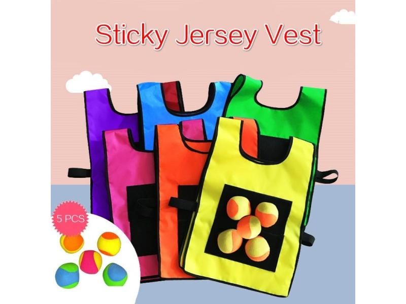 Outdoor Sport Game Vest With Sticky Ball Throwing Toys For Kids Carousel 2