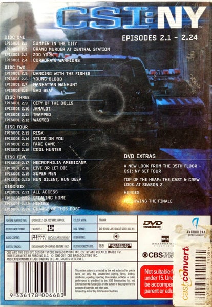 C.S.I. NY Complete Season 2 Carousel 2