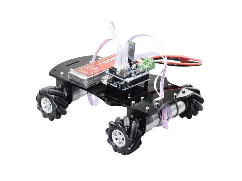 5KG 4WD Mecanum Wheel Robot Car Chassis Kit Omni Directional Platform With 4pcs Carousel 2