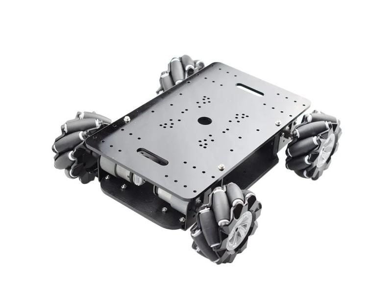 15KG Load Double Chassis Mecanum Wheel Robot Car Chassis Kit With 4pcs 12V Carousel 1