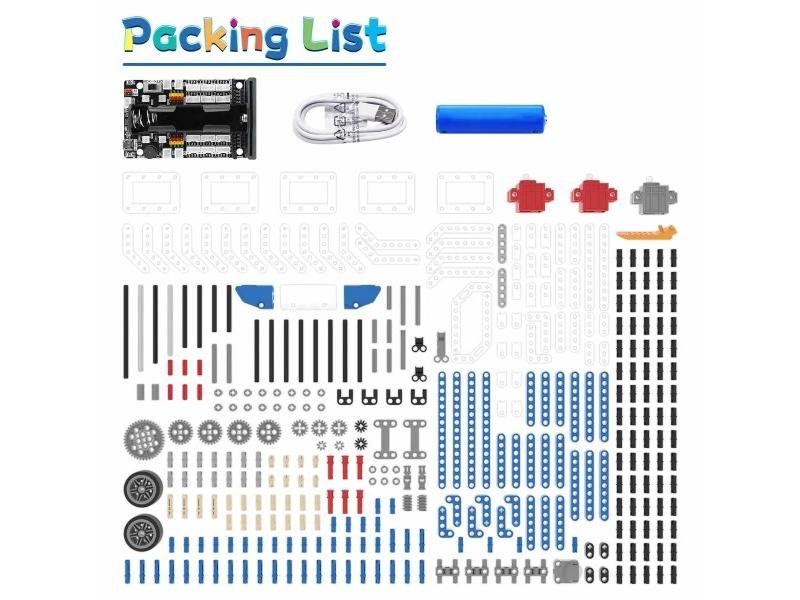 Yahboom Robot Kit Programmable 16 In 1 Building Block Kit Support Python And Carousel 1