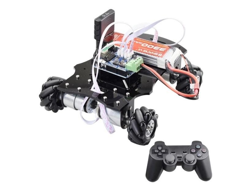 5KG 4WD Mecanum Wheel Robot Car Chassis Kit Omni Directional Platform With 4pcs Carousel 1
