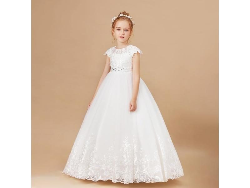 Appliques Flower Girl Dress For Kids' Special Occasions Carousel 1