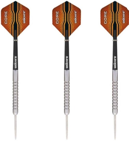 Unicorn Striker 80% Tungsten 10 Ring Steel Tip Dart Set 21gram Carousel 2