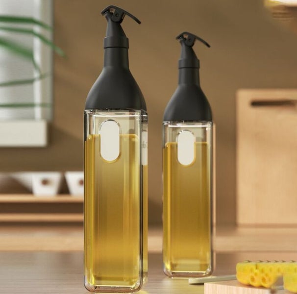 Automatic Glass Kitchen Oil Bottle Black Carousel 2