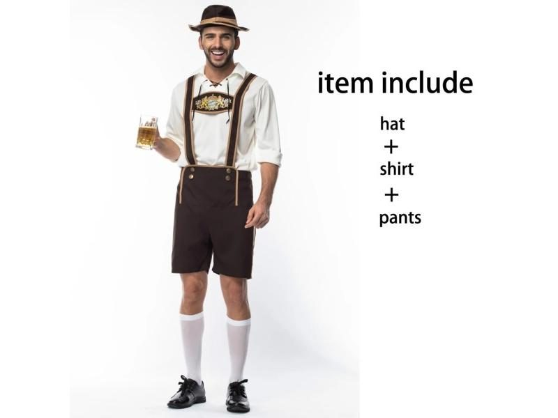 Women Adult Bavaria Oktoberfest Dress Waitress Maid Dress Man Dirndl Lederhosen Carousel 1