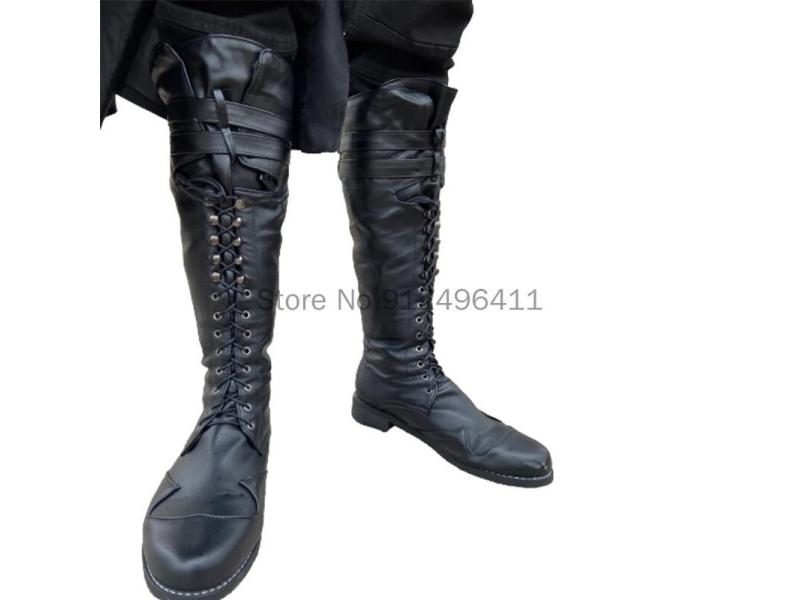 Medieval Steampunk Winter Larp Pirate Boots For Men Carousel 1