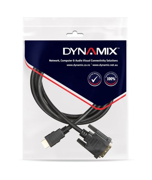 DYNAMIX 1m HDMI Male to DVI-D Male (18+1) Cable. Single Link Max Res:1080P 60... Carousel 3
