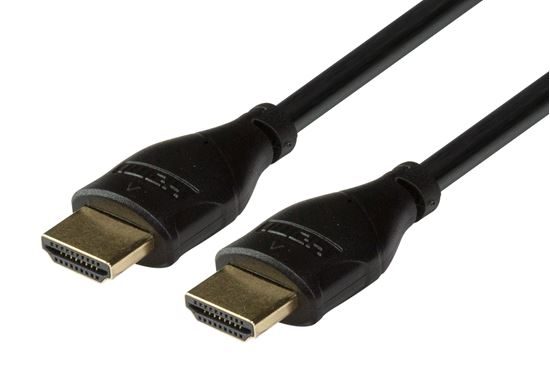 DYNAMIX 2m HDMI 10Gbs Slimline High-Speed Cable with Ethernet. Max Res: 4K2K@... Carousel 1