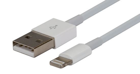 DYNAMIX 180mm USB-A to Lightning Charge & Sync Cable. For Apple iPhone, iPad,... Carousel 1