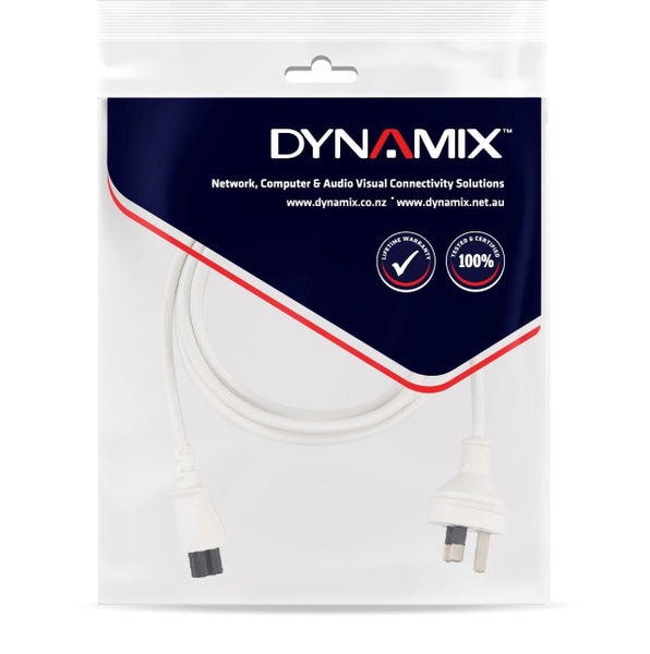 DYNAMIX 2M 3-Pin to C5 Clover Shaped Female Connector 7.5A. SAA approved Powe... Carousel 3