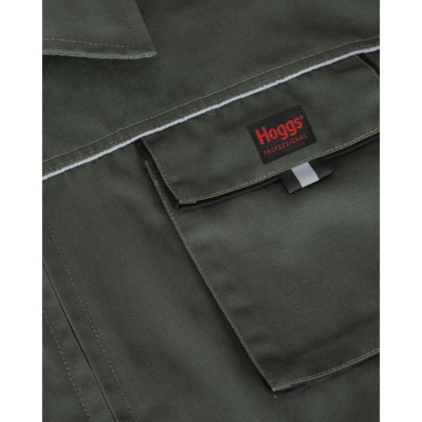 Hoggs of Fife WorkHogg Coverall-Zipped Green/Black Carousel 1