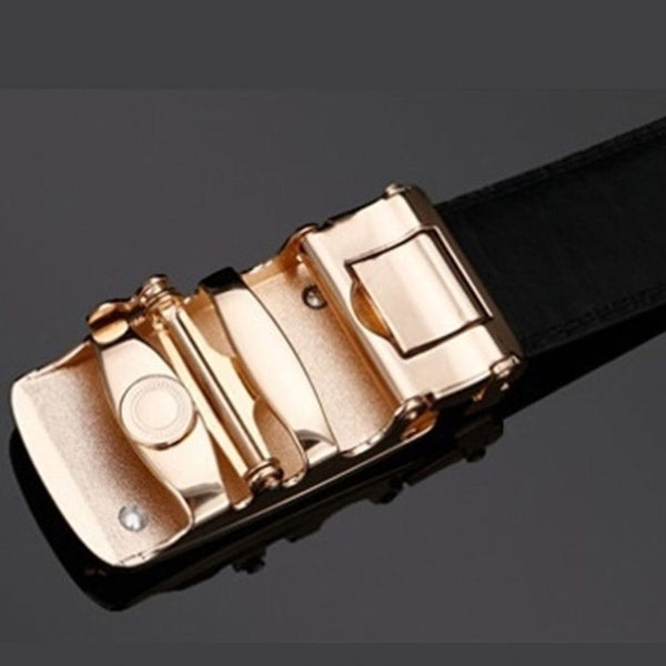 Adjustable Leather Belt Auto locking Horse Gold Buckle 101E Leather Belt Buckle Carousel 2