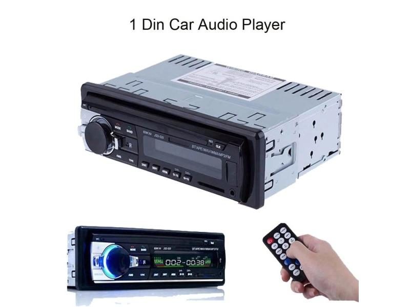 Podofo 1 Din Bluetooth Autoradio SD Radio Car 12V MP3 Player AUX-IN Car Stereo Carousel 1