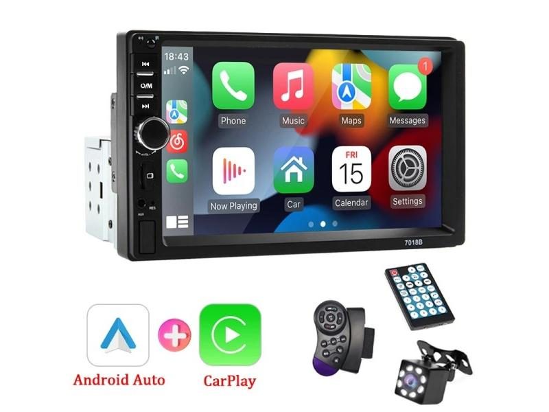 7“ Car Radio 1 Din Carplay Android Auto Multimedia Player HD Touch Screen FM Carousel 2