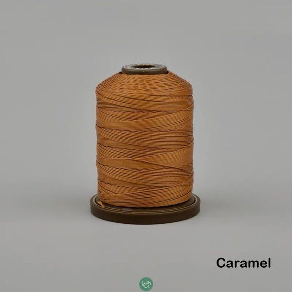 Meisi Linen Waxed Leather Craft Caramel Thread 0.35mm / 150 meters Carousel 1