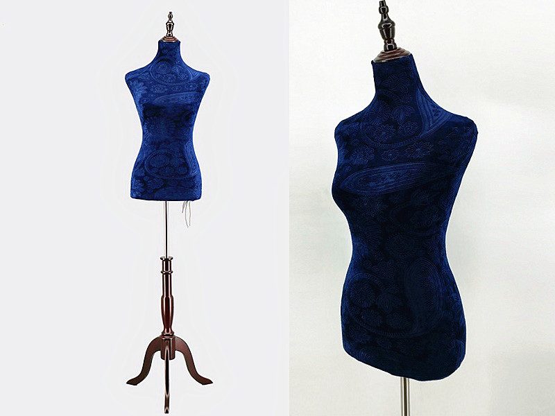 HALF BODY MANNEQUIN WOODEN STAND VELVET SURFACE Carousel 1
