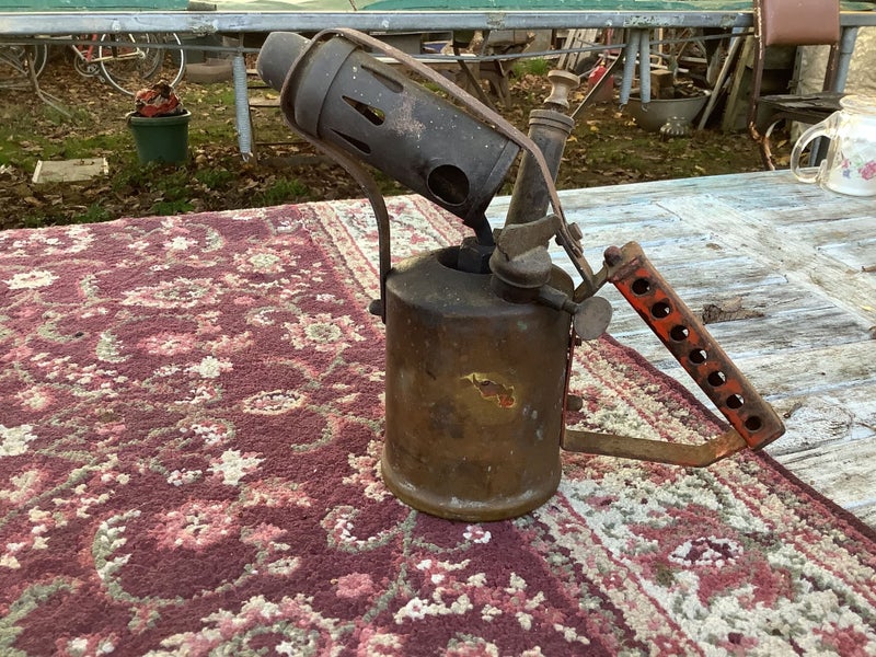 Vintage Brass Paraffin Blow Torch Carousel 1