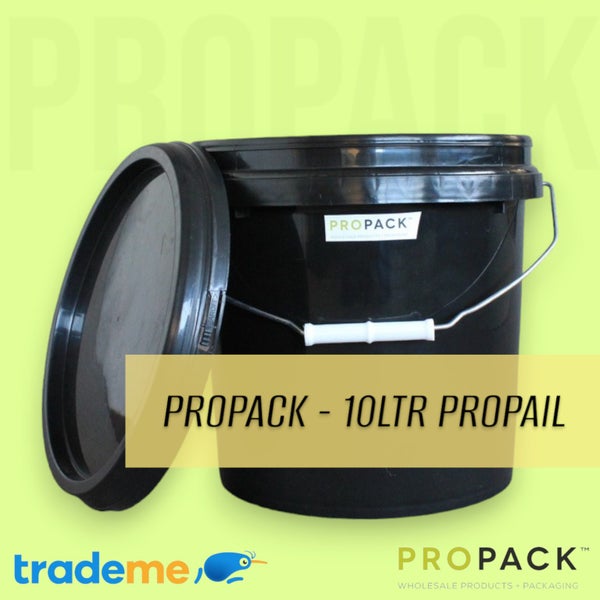 PROPACK - 10LTR X 5 BLACK PRO PAIL / BUCKET ($11.0 each) Carousel 1
