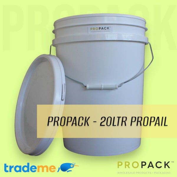 PROPACK - 20LTR X 5 WHITE PRO PAIL / BUCKET Carousel 1
