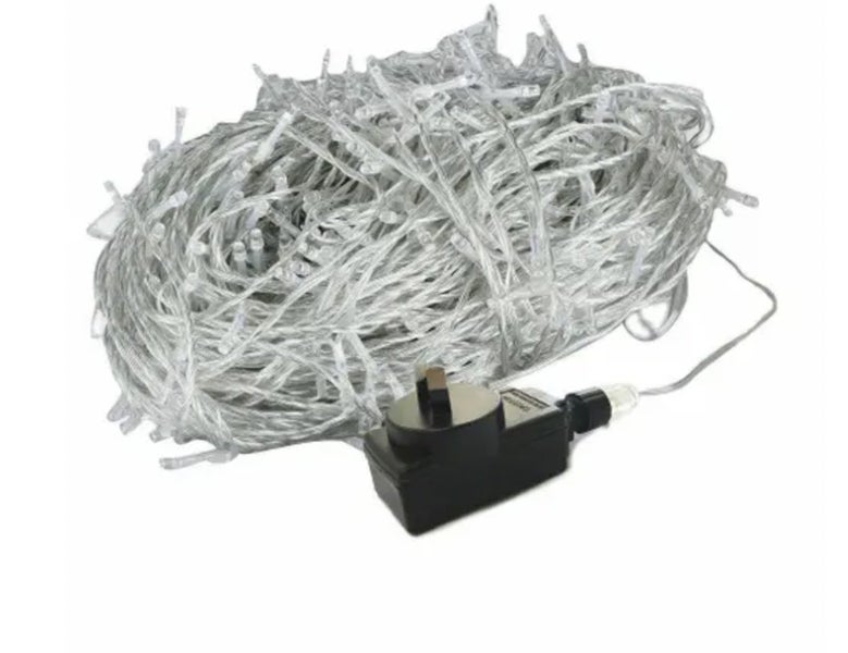 50m 500 LED Indoor String Fairy Lights - Cool White Carousel 2