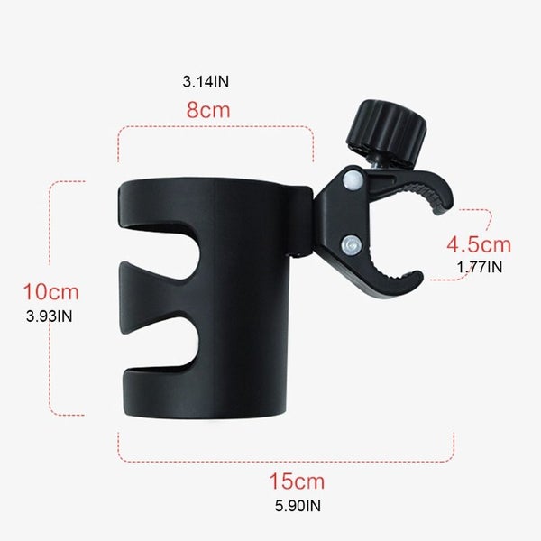 Baby Stroller Cup Holder Universal 360 Rotatable Drink Bottle Rack Carousel 7