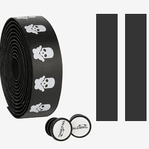 Styled Handlebar Tape - White Skull Carousel 3