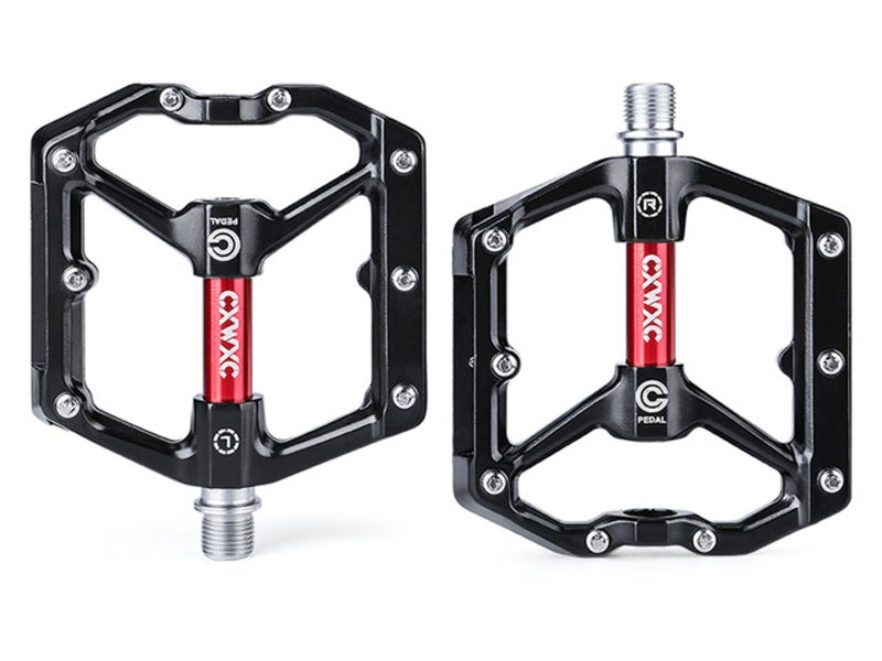 CXWXC Bike Anti-slip Pedals - Black / Red / Gold Carousel 2
