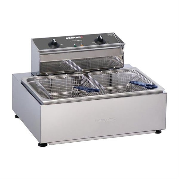 Roband F-Series Countertop Fryer F111 Single Pan 11Ltr/Double Basket 15Amps Carousel 1