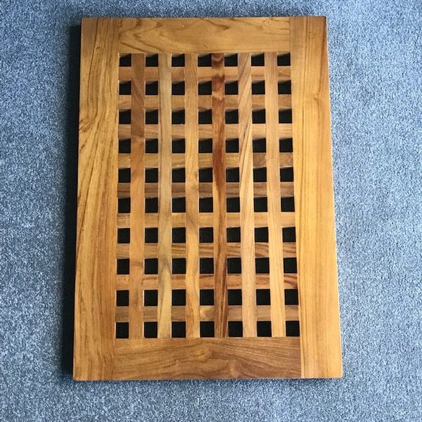 100% real Teak duckboard door mats 660 X460X50 Carousel 1
