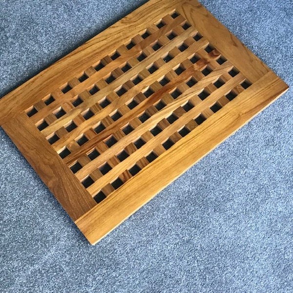 100% real Teak duckboard door mats 660 X460X50 Carousel 2