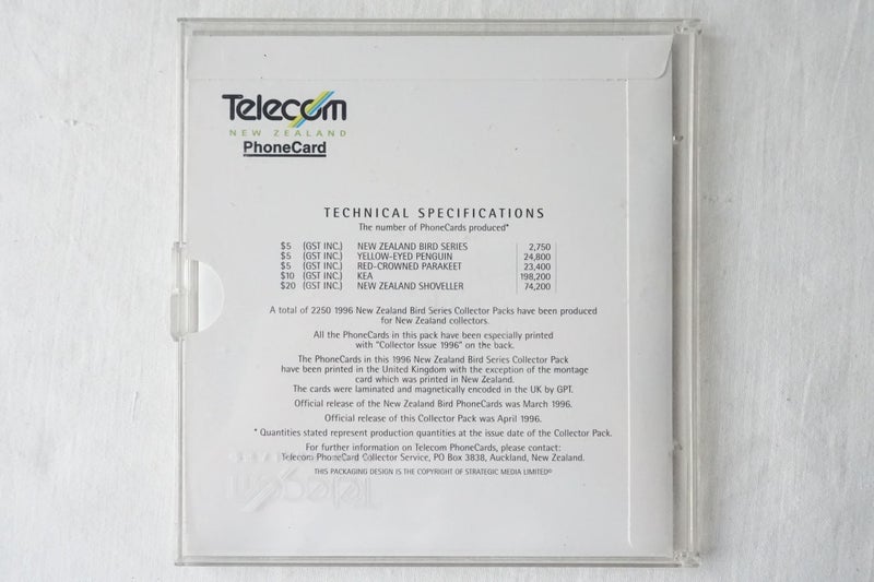 Vintage NZ Telecom Phonecard Presentation Set New Zealand Bird Series (SKU K5) Carousel 2