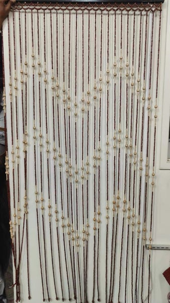 Wooden Bead String Door Curtain Blinds Fly Screen Bedroom Divider Carousel 1