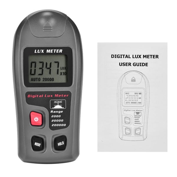 Digital Luxmeter LCD Display Light Meter Environmental Testing Illuminometer Carousel 3