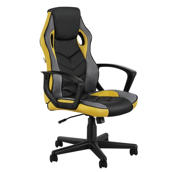 Artiss Gaming Office Chair Computer Executive Racing Chairs High Back Yellow Carousel 1