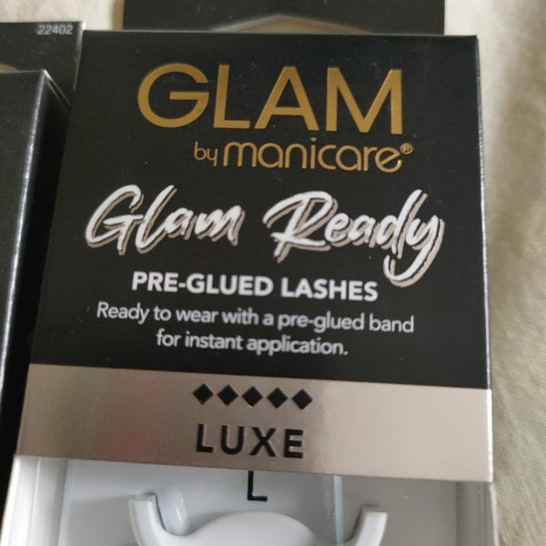 Glam by Manicare lashes, pre glued stick on false eyelashes Carousel 4