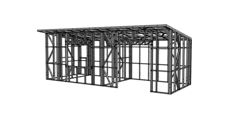 Sleepout Steel Frame Kitset - 3.0m x 8.0m *SPECIAL FREE DELIVERY OFFER!* Carousel 7