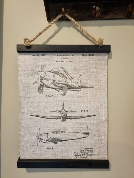 Vintage Airplane Canvas Carousel 1