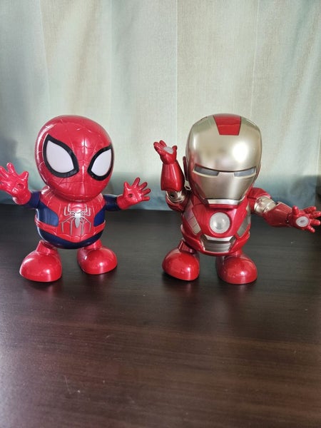 Iron man & Spider man LED, Music and dancing Toy Carousel 2