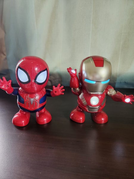 Iron man & Spider man LED, Music and dancing Toy Carousel 1