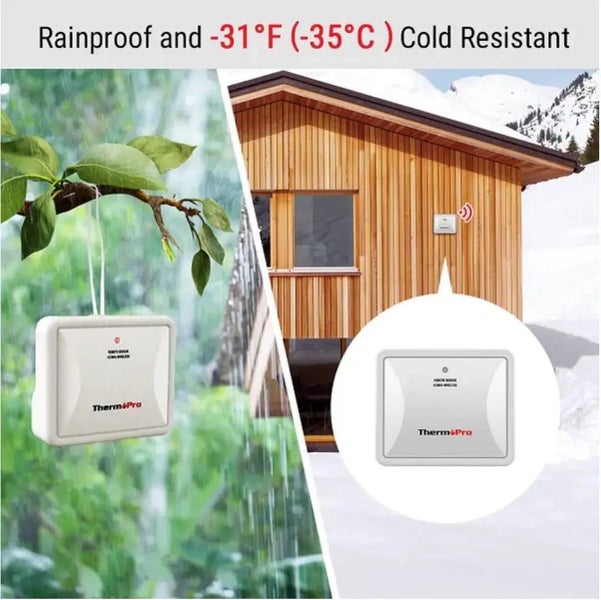 ThermoPro TP67B Weather Station Wireless Indoor Outdoor Thermometer Hygrometer Carousel 6