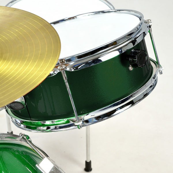 CHILDRENS 4 PIECE Green DIAMOND DRUM KIT SET MUSICAL INSTRUMENT Kids Carousel 5