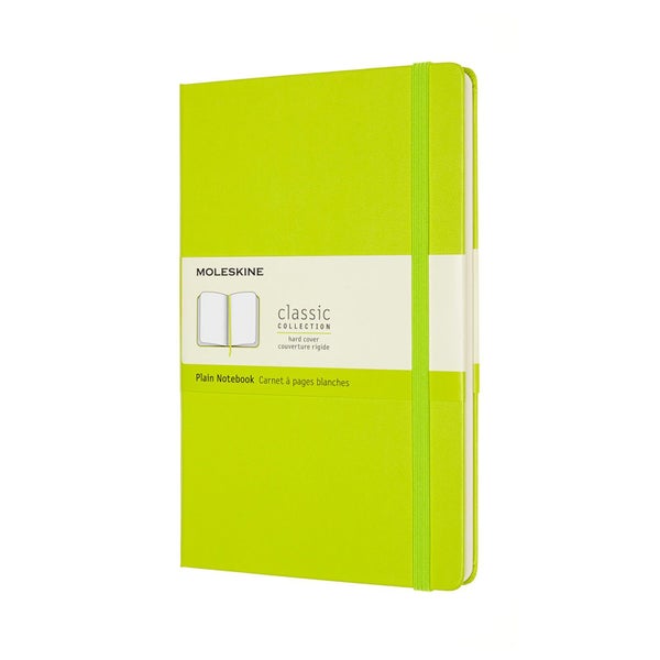 Moleskine Notebook Large Plain Lemon Green Hard Carousel 1