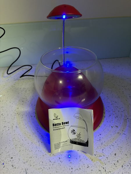 Fish Bowl with Light, Desk Decoration Carousel 1