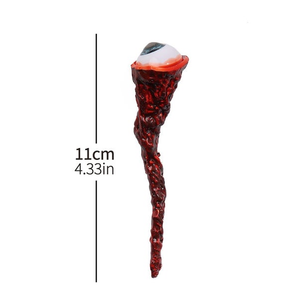 Halloween Ripped Out Eyeball Horror Prop Realistic Life Bloody Ripped Carousel 7