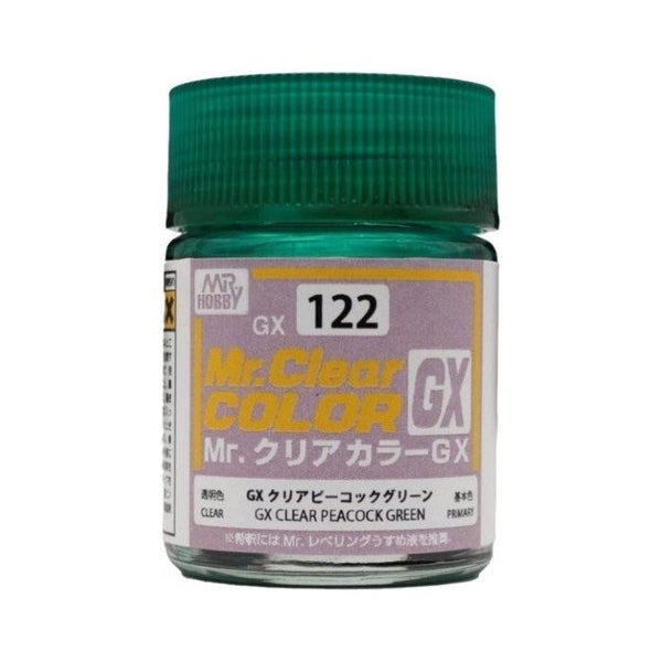 Gunze GX122 Mr Clear Color Clear Peacock Green 18ml Carousel 1