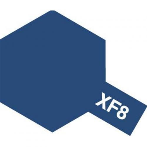 Tamiya XF-8 Enamel Mini Paint - Flat Blue - 10ml [Tamiya 8108] Carousel 1