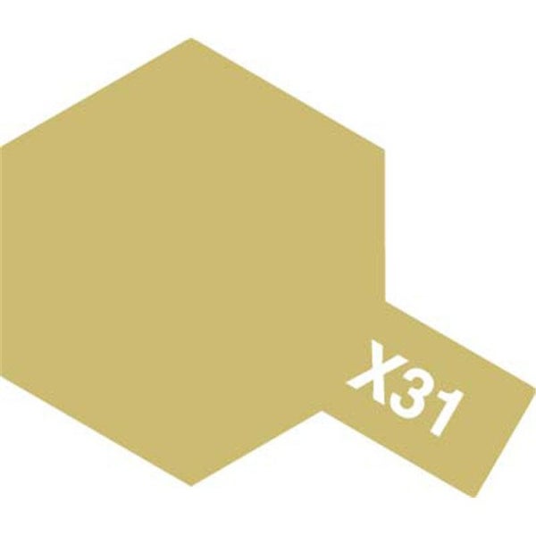 Tamiya X-31 Acrylic Mini Paint - Titanium Gold - 10ml [Tamiya 81531] Carousel 2